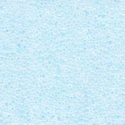 ROUND ROCAILLE 15/0 Light Aqua Ceylon 522